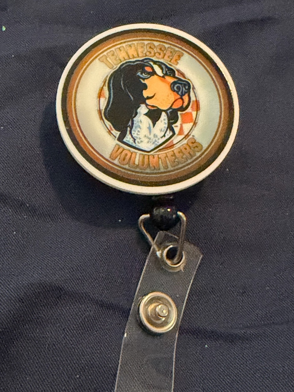 Tennessee Volunteers Badge Reel in Orange and White